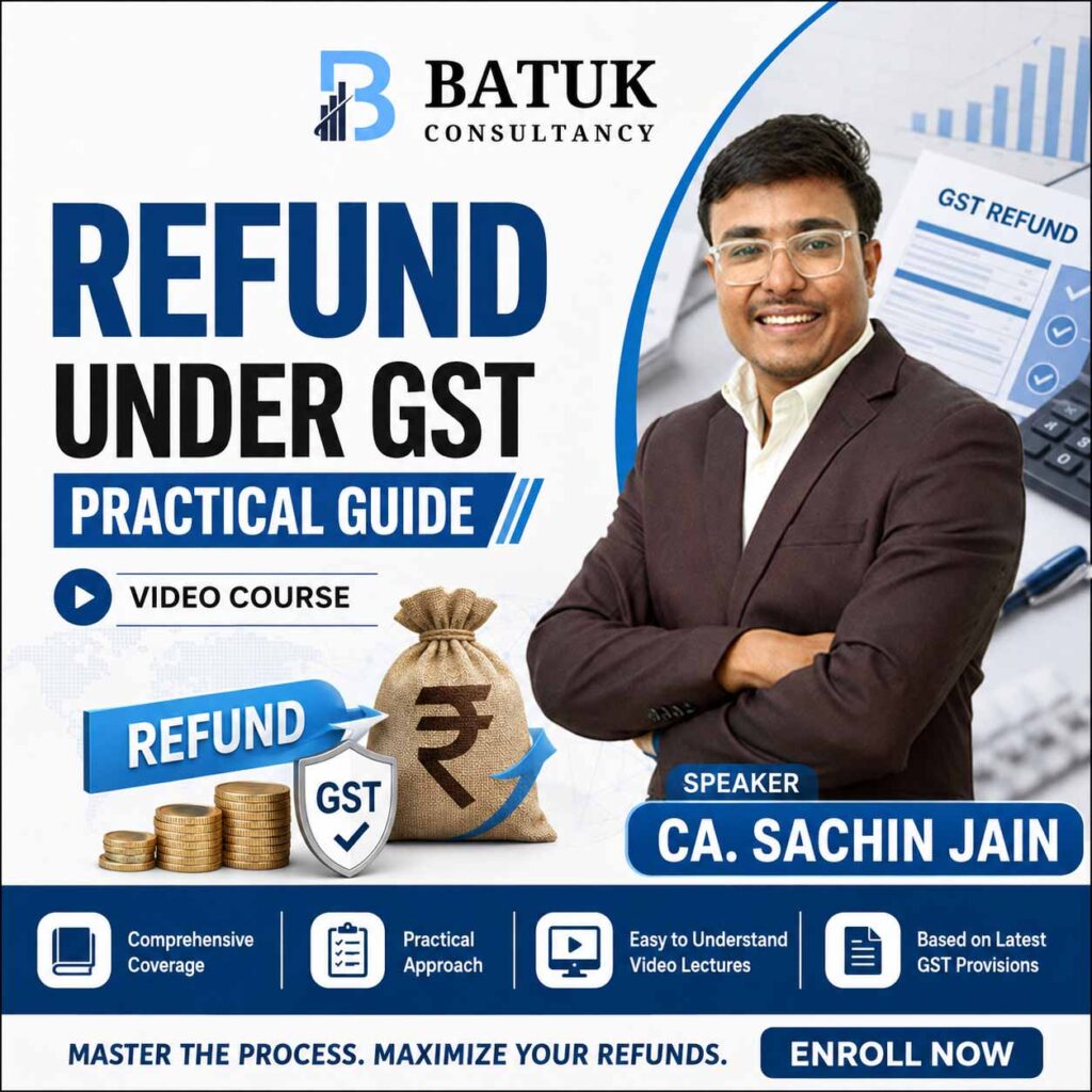 Refund Under GST – Practical Guide – Video course