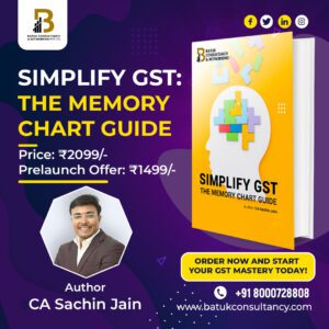 "Simplify GST: The Memory Chart Guide" – Your one-stop solution to mastering GST with ease and confidence.