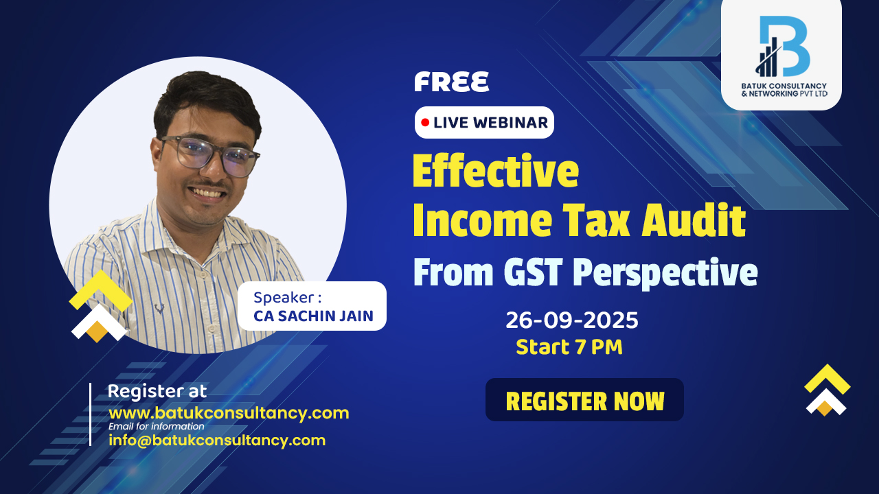 Effective Income Tax Audit – From GST Perspective