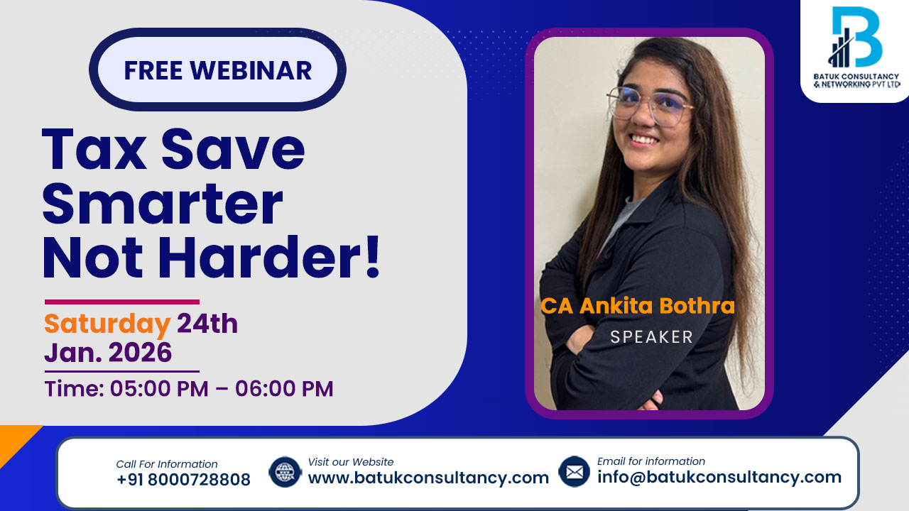 FREE Webinar- Tax Save Smarter, Not Harder