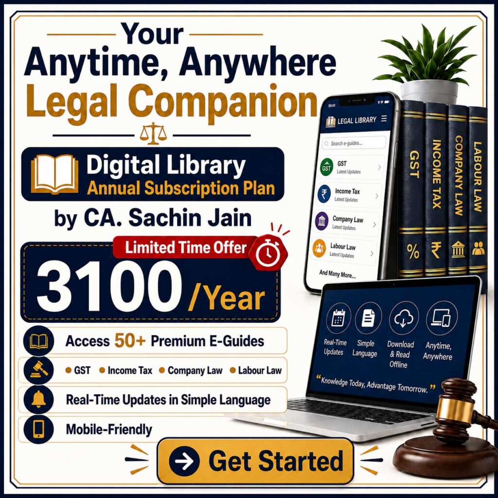 Digital Library Annual Subscription Plan by CA. Sachin Jain
