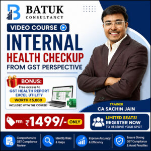 Video Course: Internal Health Checkup from GST Perspective